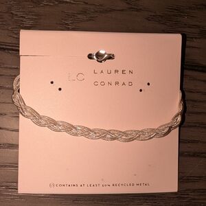 Lauren Conrad Silver Braided Bracelet